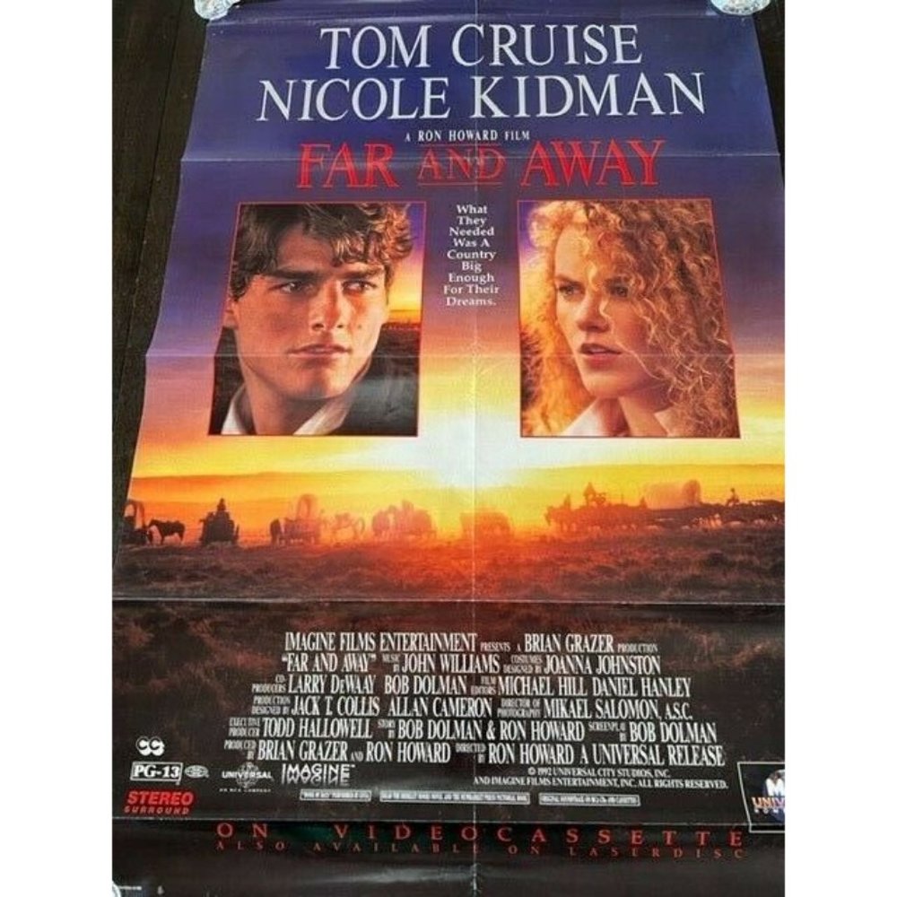 Movie Theater Cinema Poster vtg Lobby Card 1992 Far And Away Tom Cruise Kidman